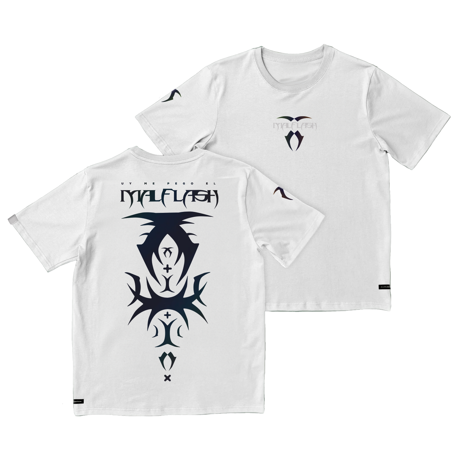 mock up remera over malflash